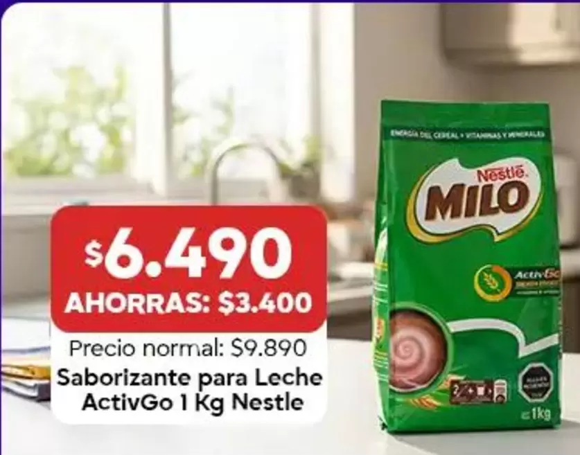 Nestlé - saborizante para leche activGo