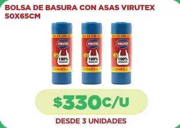 Virutex - Bolsa De Basura Con Asas