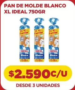 Ideal - Pan De Molde Blanco Xl