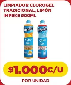 Impeke - Limpiador Clorogel Tradicional, Limon