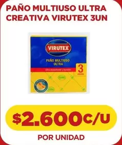 Virutex - Paño Multiuso Ultra Creativa 3un
