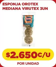 Virutex - Esponja Mediana  3un