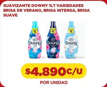 Downy - Suavizante 1lt Variedades Brisa De Verano, Brisa Intensa, Brisa Suave