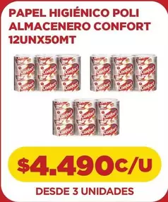 Confort - Papel Higiénico Almacenero