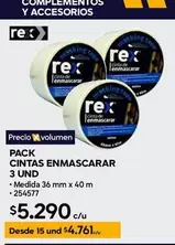 Rexona - Pack Cintas Enmascarar 3 Und