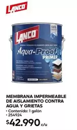 Lanco - Membrana Impermeable De Aislamiento Contra Agua Y Grietas