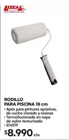 rodillo para piscina 18 cm