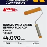 Rodillo Para Barniz Espuma Flocada