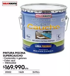 Chilcorrofin - Pintura Piscina Supercaucho