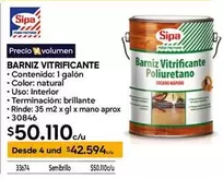 Sipa - BARNIZ VITR150AL