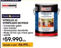 Chilcorrofin - Vitrolux 63 Vitrificado De Pisos