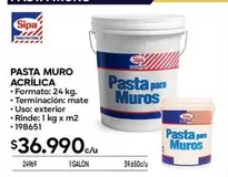 Sipa - Pasta Muro Acrúlica