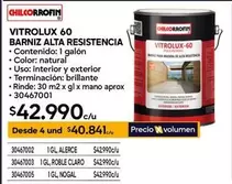 Chilcorrofin - Vitrolux 60 Barniz Alta Resistencia