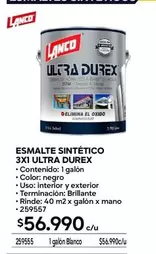 Lanco - Esmalte Sintetico 3x Ultra Durex