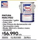 Sipa - Pintura Para Piso