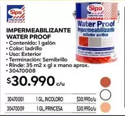Sipa - Impermeabilizante Water Proof