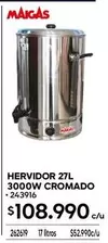 Maigas - Hervidor 27l 3000w Cromado