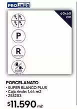 Porcelanato Super Blanco Plus