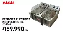 Maigas - Freidora Eléctrica 2 Depositos 12l