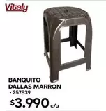 Vital - Banquito Dallas Marron