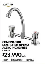 Combinacion Lavaplatos Optima Acero Inoxidable