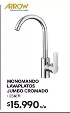 Arrow - Lavaplatos Jumbo Cromado