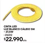 Cinta Led Luz Blanco Calido 5M