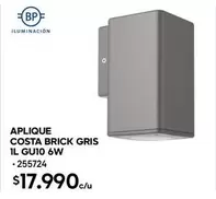 Costa - Brick Gris 1l Gu10 6w
