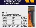 Set 3 Limas Motosierra