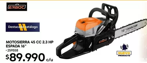 HP - Motosierra 45 Cc 2.3 Hp Espada 16"