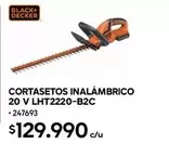 Cortasetos Inalámbrico 20 V LHT2220-B2C