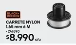 Black & Decker - Carrete Nylon 1.65 Mm 6 M
