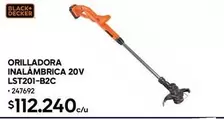 Black & Decker - Orilladora Inalámbrica 20v Lst201-b2c