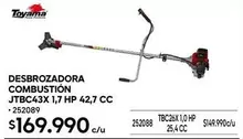 Toyama - Desbrozadora Combustion JTBC43X 1,7HP 42,7 Cc