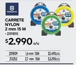 Husqvama - Carrete Nylon 2 Mm 15 M