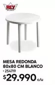 Rexona - Mesa Redonda Blanco