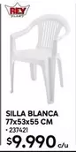 Rey - Silla Blanca 77x53x55 Cm