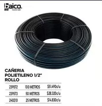 Caneria Polietileno 1/2" Rollo