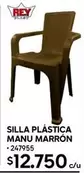 Rey - Silla Plástica Manú Marrón