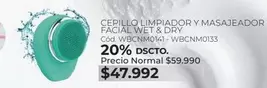 Cepillo Limpiador Y Masajeador Facial Wet & Dry