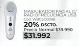Masajeador Facial C/ Radiofrecuencia Usb