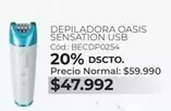 Depiladora Sensation Usb