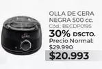 Olla De Cera Negra