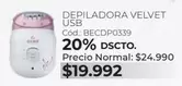 Depiladora Velvet Usb