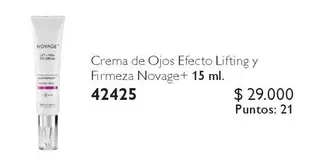 Novage - Crema De Ojos Efecto Lifting Y Firmeza + 15 Ml. 42425