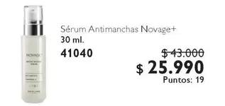 Novage - Sérum Antimanchas +
