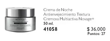 Novage - Crema De Noche Antienvejecimiento Cremosa Multiactiva +