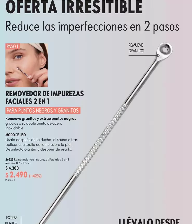 Removedor De Impurezas Faciales 2 En 1