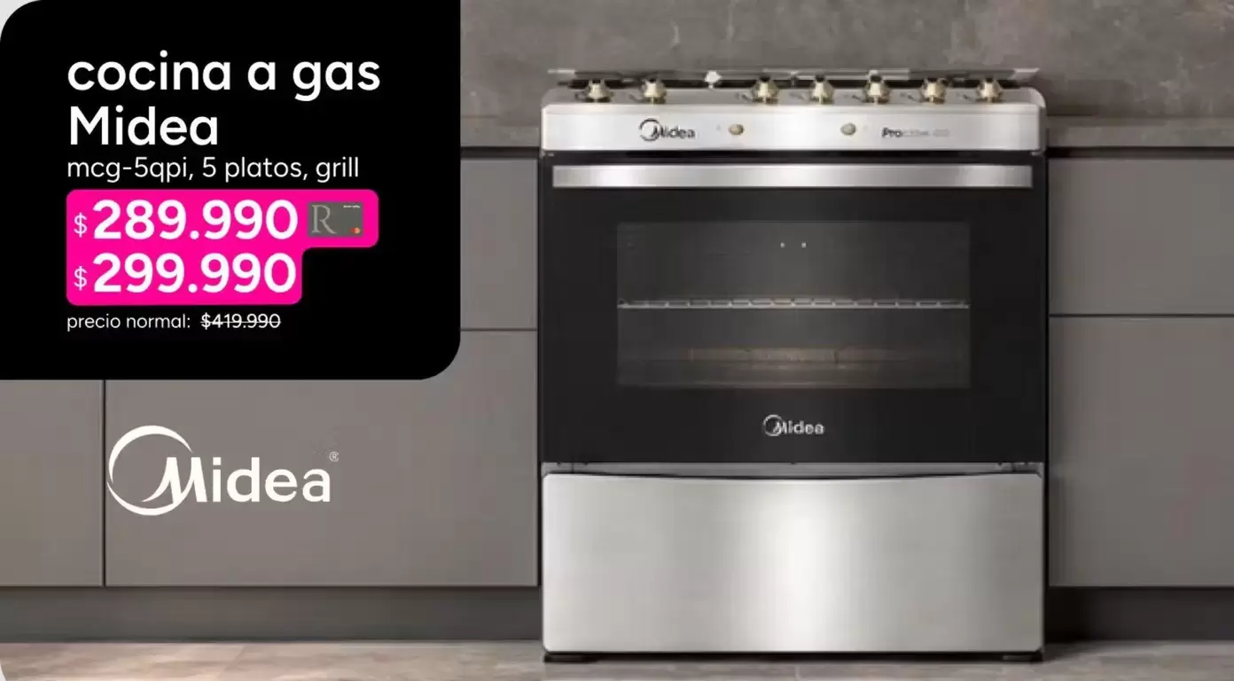 Midea - Cocina A Gas