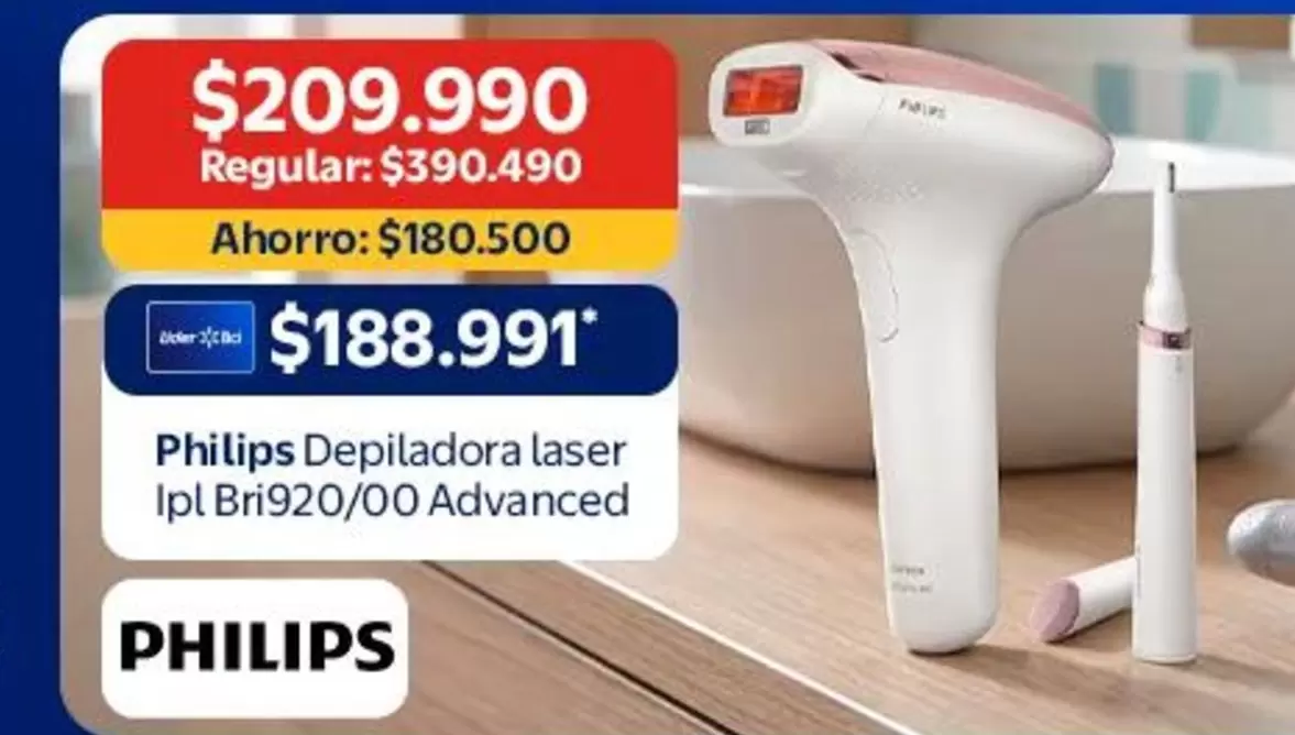 Philips - Depiladora Laser Ipl Bri92/00 Advanced